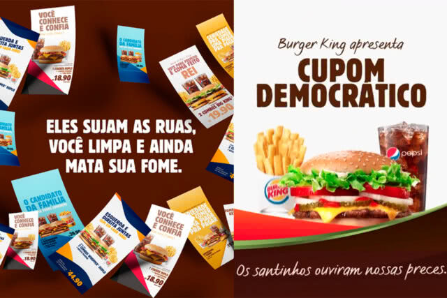 Burger King vai trocar panfletos de candidatos por ofertas no domingo