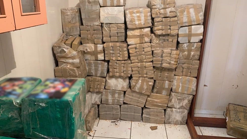 Polícia civil apreende 2,3 toneladas de maconha em Cotia