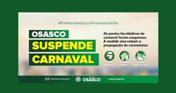 Osasco cancela pontos facultativos no carnaval