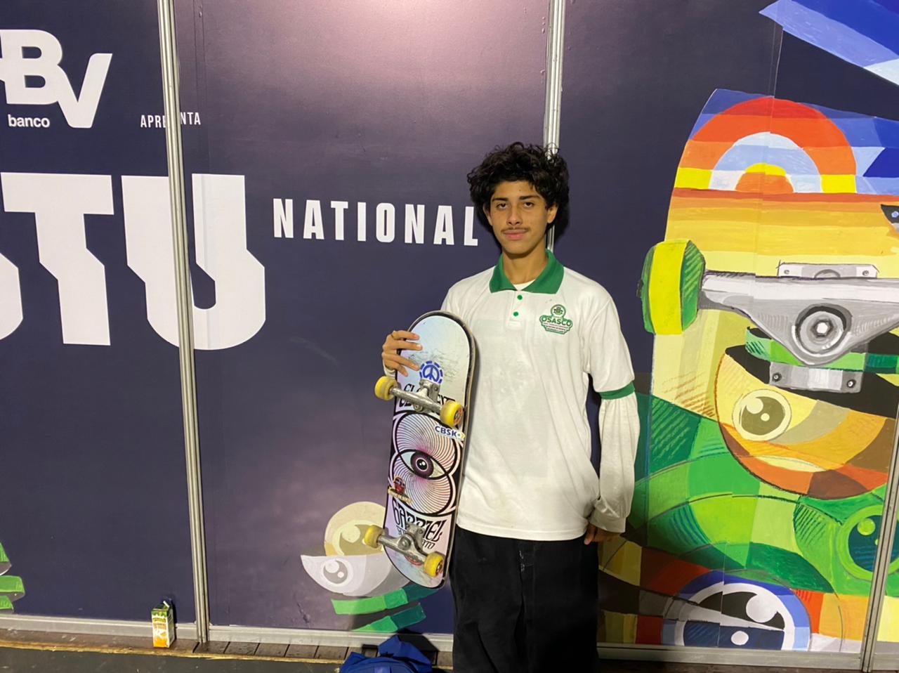 Osasquense garante vaga na Seleção Brasileira de Skate
