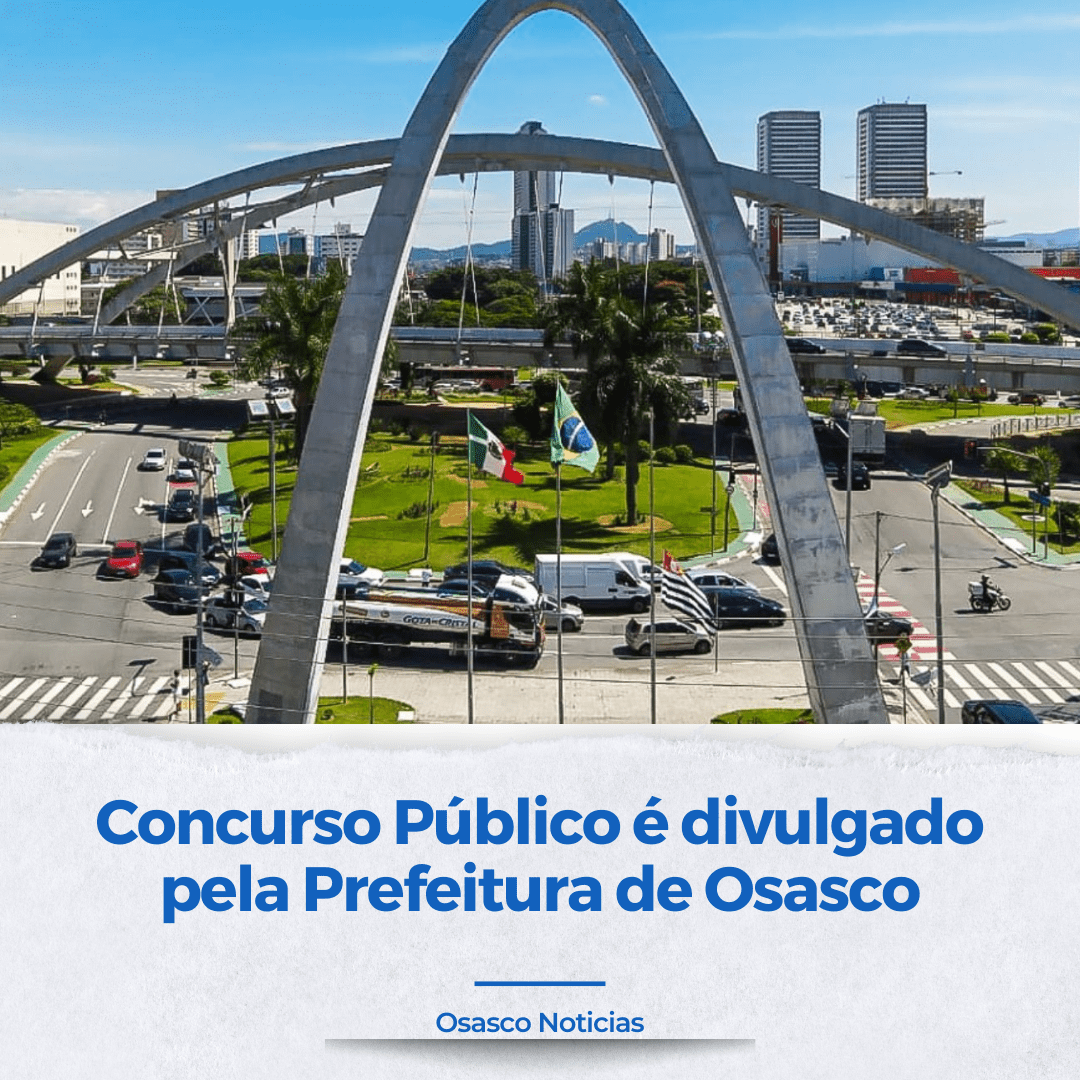 Concurso Público com 356 vagas é divulgado pela Prefeitura de Osasco