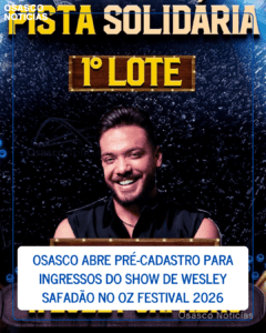 Osasco abre pré-cadastro para ingressos do show de Wesley Safadão no Oz Festival 2026