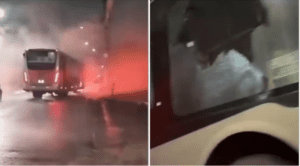 Ônibus é Incendiado em Osasco Durante Protesto na Avenida Victor Civita