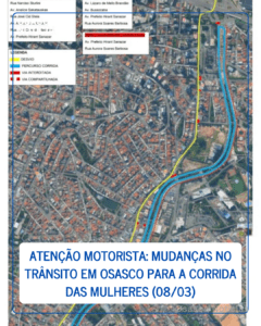 Atenção Motorista: Mudanças no Trânsito em Osasco para a Corrida das Mulheres (08/03)