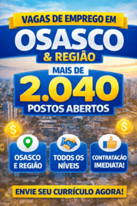 Vagas de Emprego em Osasco e Região: Mais de 2.040 Postos Abertos
