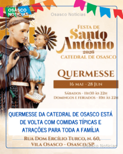 Festa de Santo Antônio: Catedral de Osasco Inicia Tradicional Quermesse com Gastronomia Típica