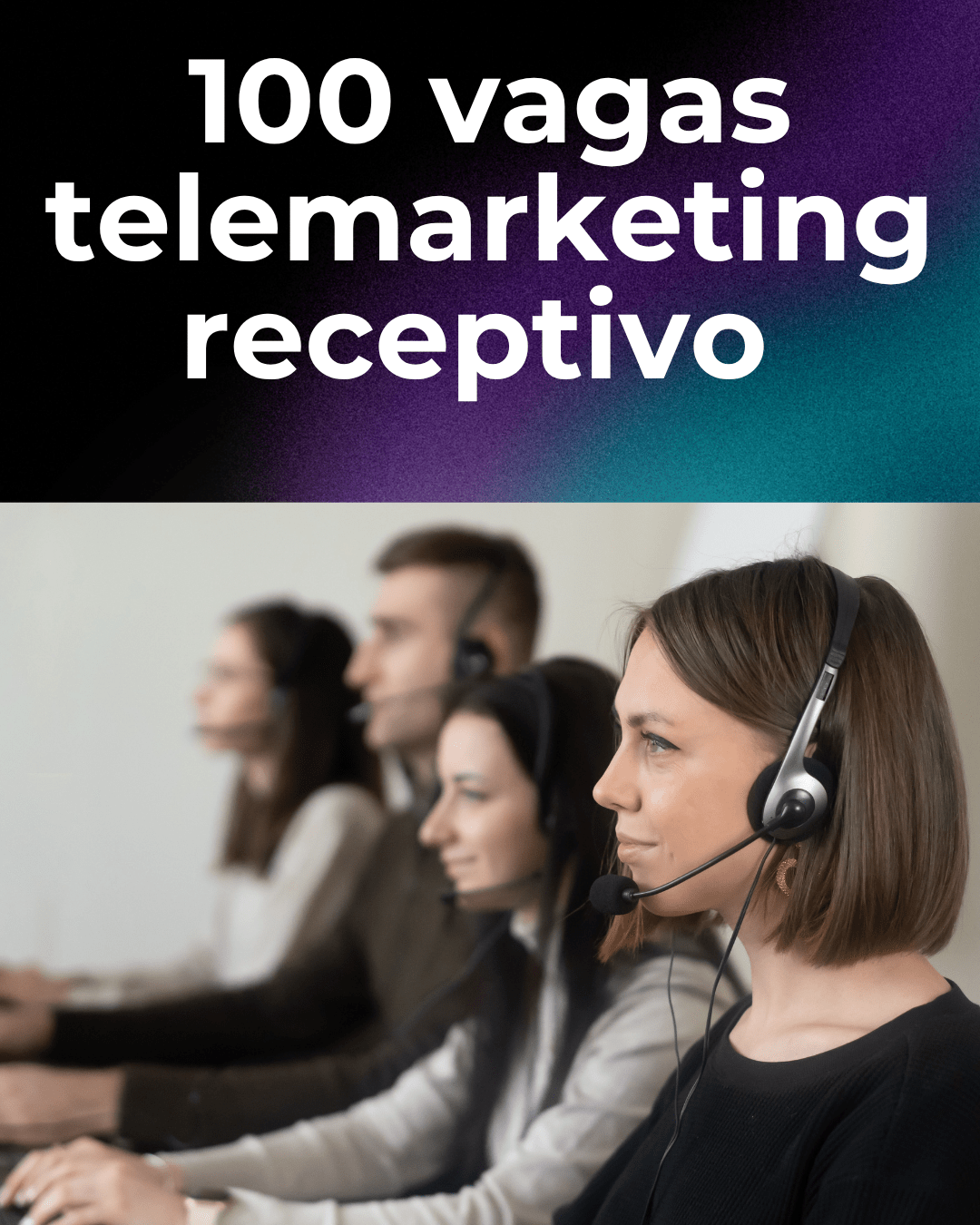 100 vagas em Osasco: telemarketing receptivo contrata com ou sem experiência e início imediato