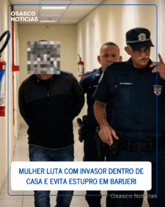 Barueri: mulher luta por 30 minutos com invasor e impede tentativa de estupro dentro de apartamento